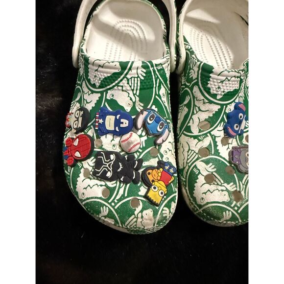 CROCS CLASSIC DUKE PRINT CLOG GREEN boys girls 3 - Picture 4 of 6